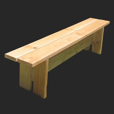 Image of 6' Picnic Bench Natural Wood